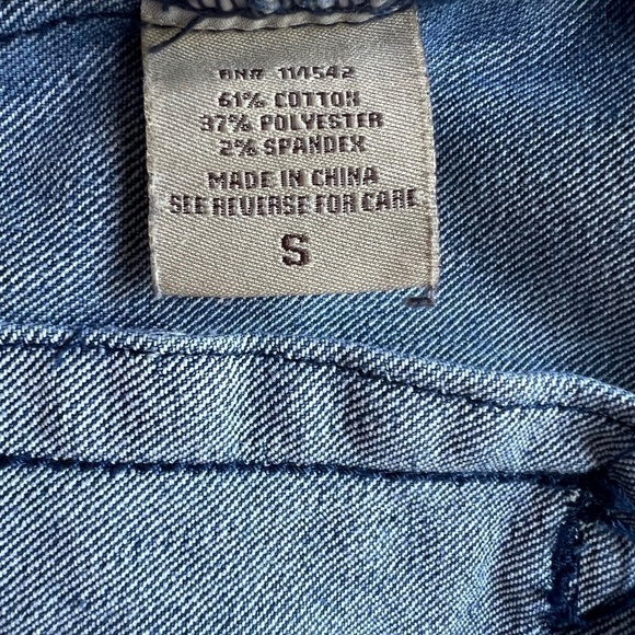 Vintage Jou Jou Cropped Denim Trucker Jacket Size  Small - Picture 9 of 11